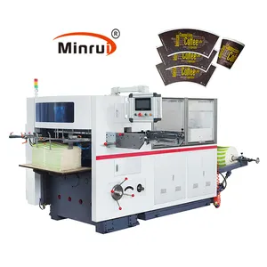 Good price paper plates paper cup roll die cutting embossing machine for paper cup sheet