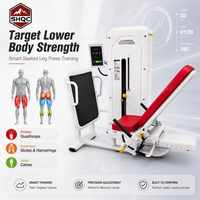 Máquina de prensa de piernas horizontal inteligente SHQC con control digital de resistencia y pantalla táctil, equipo comercial para gimnasio, fábrica OEM