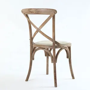 Çin Toon Ksf25003 dayanıklı rahat antika ahşap çapraz koltuk sandalyeler - Product Image 5