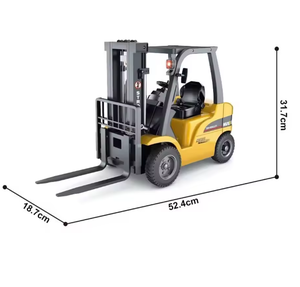 New Huina 1576 1577 1578 Remote control engineering vehicle forklift <b>trailer</b> combination 1:14 14-channel semi-alloy with pallet - Product Image 3