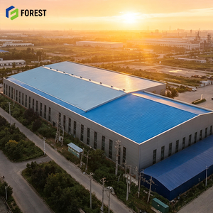 Clear Span Modular Structural Steel Workshop Warehouse Fast Erection Heavy Industrial Production <b>Storage</b> Building Depot - Product Image 1