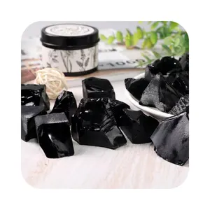 Rough Raw Gemstone Chakra Irregular Stone spiritual products Crystals Black Obsidian Natural Stone for fengshui decorations