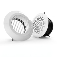 En stock, prêt à être expédié, diffuseur de plafond ABS 75 mm, nouveau, universel, pour système HVAC, sortie d'air