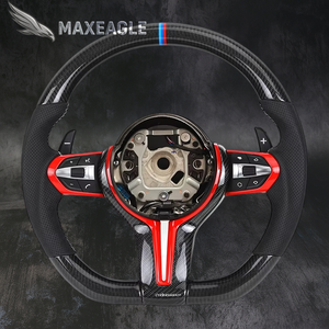 Volantes de alta calidad para BMW F20 F30 F32 F31 F36 F11 E70 E90 E71 M6 M3 X1 X2 X3 X4 X5 X6 <span class=keywords><strong>Volante</strong></span> de fibra de carbono LED - Product Image 4