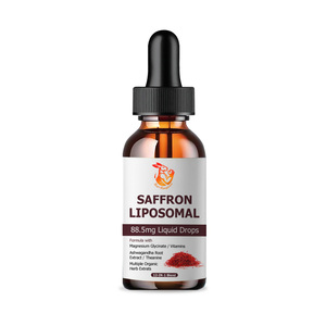 Gotas Líquidas Liposomales de Azafrán de Marca Privada, Suplemento de Azafrán con Mezcla de Hierbas y Extracto de Balsamo de Limón - Product Image 1