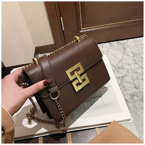 Personality Retro Chain <b>Strap</b> Handbags Women Popular Design Simple Square <b>Shoulder</b> Bags - Product Image 3