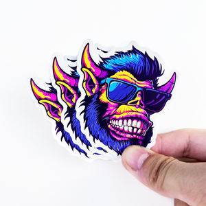 Custom Plastic Pvc Holografische Laser Gesneden <span class=keywords><strong>Stickers</strong></span> Glossy Vinyl Waterdichte Zelfklevende Schattige Cartoon Laptop Logo Voor Bedrijf - Product Image 5