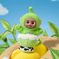 Authentique POP MART Teletubbies Afternoon Tea Diary Pendentif en vinyle et peluche Ensemble complet de 8 pièces Boîte mystère Breloque de sac Cadeau