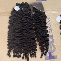 Paquetes de Cabello Humano 15A de 40 Pulgadas, Cabello Indio Virgen de un Solo Donante, Cabello con Cutícula Alineada, Cabello Rizado Birmano Virgen, Cabello Virgen a Granel