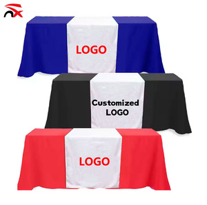 Bán buôn biểu tượng tùy chỉnh Polyester 6ft hình chữ nhật Khăn trải bàn bảng bìa cho quảng cáo triển lãm hội nghị khách sạn tiệc - Product Image 1