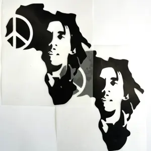 Vendita diretta del produttore personalizzato dtf adesivo stampa a caldo modello Bob Marley disegni durevole in uso trasferimento di calore dtf per t-shirt