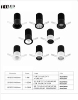 Boîtier en profilé aluminium pour spot encastré de plafond, accessoire d'assemblage d'éclairage non électrique