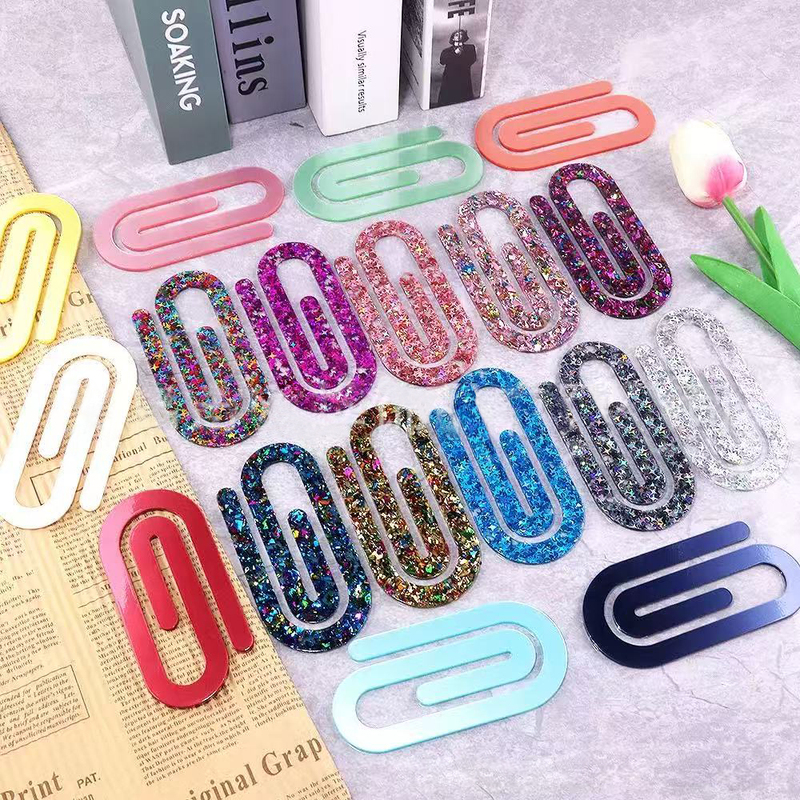 Personalized Jumbo Acrylic Bookmarks Paper Clips