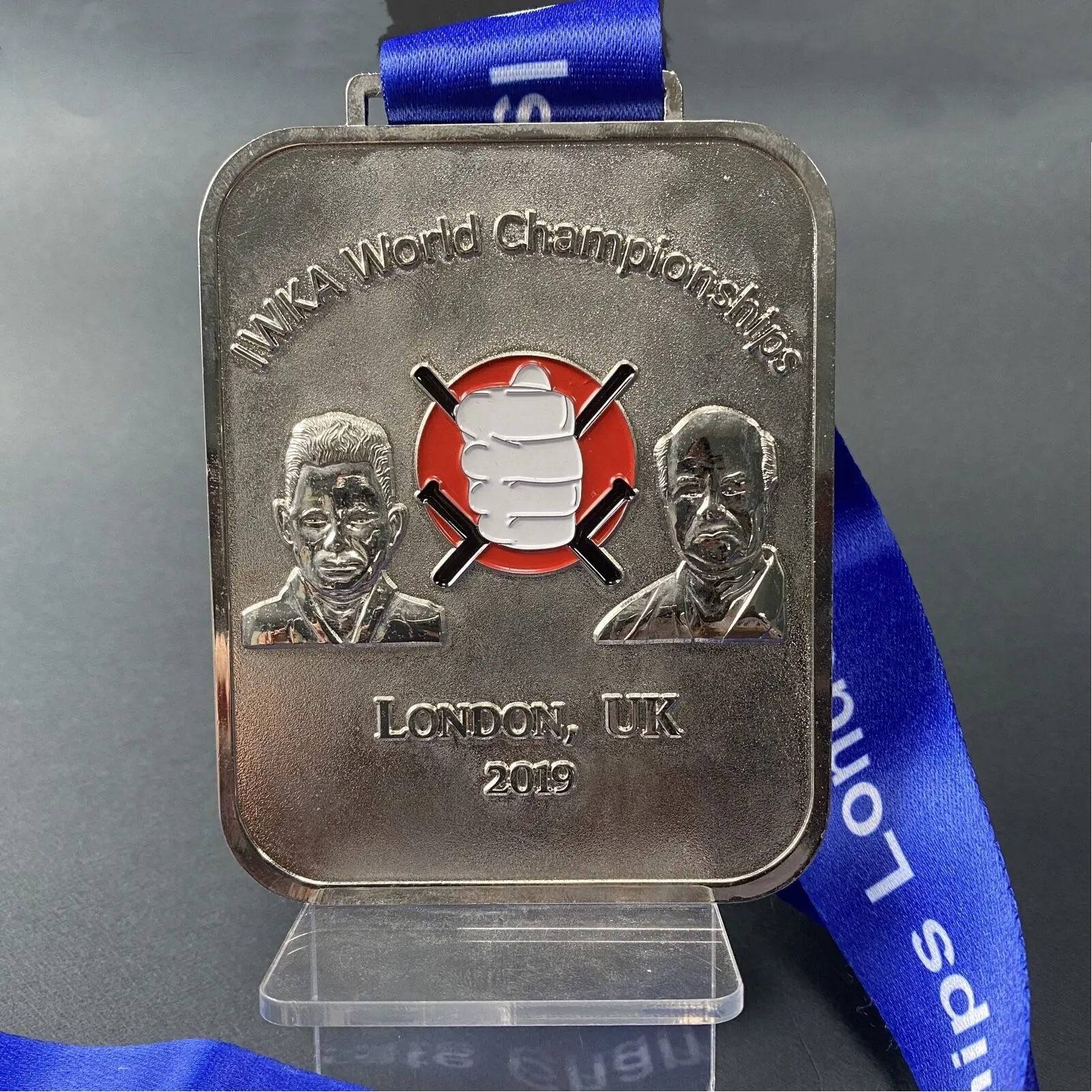 Isshinryu विश्व कराटे चैंपियनशिप लंदन प्रदर्शन बॉक्स पदक