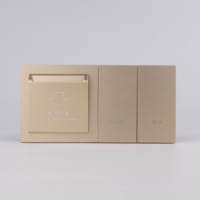 Système d'hôtel intelligent haut de gamme avec interrupteur intelligent personnalisable, solution pour chambre d'hôtel avec interrupteur sans fil Zigbee