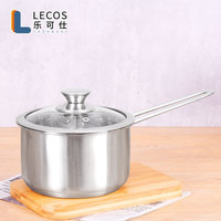 LECOS Best Seller 2025 Accessoires de cuisine Casseroles Ensemble de cuisson coréen 6 pièces en acier inoxydable Ensembles de casseroles en vrac