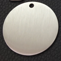 75x25x0.5mm Impression laser Étiquette d'identification de câble en acier inoxydable 316 304 Étiquettes de plaque de marquage de câble en acier inoxydable