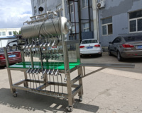 Machine de remplissage et de capsulage de bouteilles en verre semi-automatique, machine d'embouteillage de bière isobare avec commande PLC