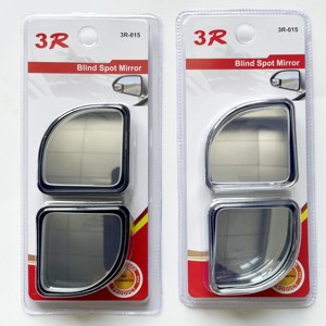 Chrome 360 Tipo de prensa rotativa Espejo retrovisor para automóvil Espejo pequeño para automóvil Visión grande Asistencia de marcha atrás Espejo de punto ciego - Product Image 6