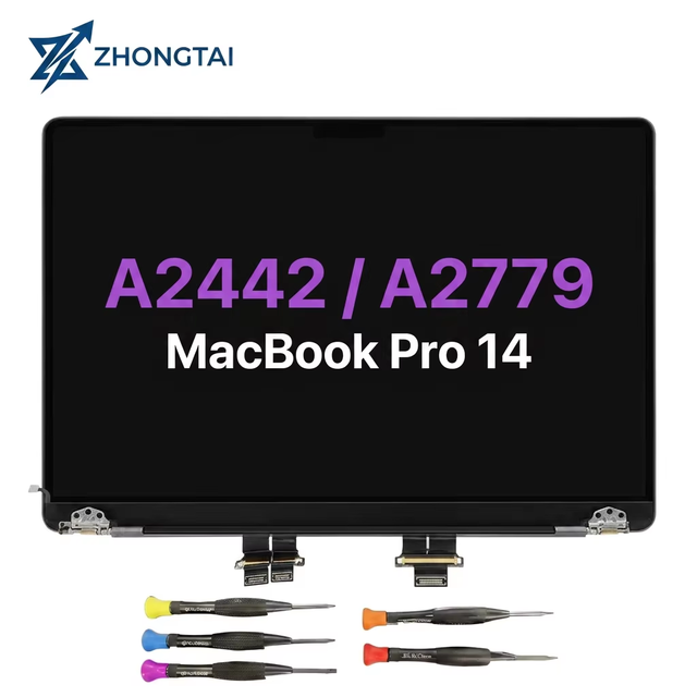 For MacBook Pro 14 Inch 2022 Screen A2779 M2 A2442 M1 LCD Screen Display Complete Assembly Replacement