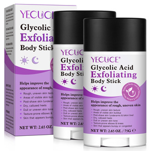 YECUCE 75G สติ๊กกรดไกลโคลิกสำหรับผลัดเซลล์ผิว สติ๊กขัดผิวจากธรรมชาติบริสุทธิ์ ขจัดหนังด้านบริเวณส้นเท้า สติ๊กกรดไกลโคลิกสำหรับผลัดเซลล์ผิว - Product Image 1