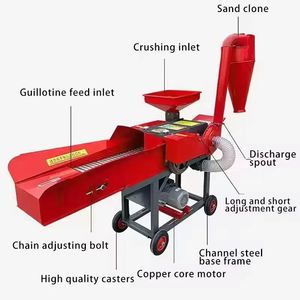 Advanced Forage Chopper New Model Electric Livestock Feed Farm Use 3.8 T/H Metal Construction <strong>Grass</strong> <strong>Cutting</strong> <strong>Machine</strong> - Product Image 2