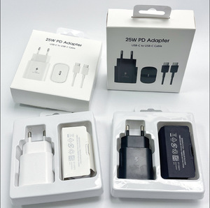25W Type-<b>C</b> Charger for Samsung Charger <b>Adapter</b> US EU UK 25W Type <b>C</b> Charger <b>C</b> to <b>C</b> Cable for Samsung S26 S25 S24 S23 S22 S21 - Product Image 1
