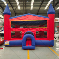 Château gonflable de haute qualité et durable en PVC 5x5m (16 pieds) pour enfants, utilisation intérieure/extérieure, fête, usage commercial, protection UV, ignifuge
