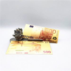 Billete Conmemorativo de 500 Euros y 200 Euros con Lámina de Oro, para Colección o Regalo - Product Image 5