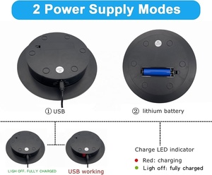 20cm 3 tốc độ thông minh gương nhung điện xoay hiển thị đứng bàn xoay đồ trang sức chủ - Product Image 5