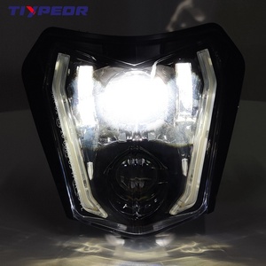 Faro LED TIYPEOR, faros delanteros de haz alto/bajo de Halo blanco para <span class=keywords><strong>KTM</strong></span> <span class=keywords><strong>Enduro</strong></span> <span class=keywords><strong>EXC</strong></span> <span class=keywords><strong>F</strong></span> XCW SX 125 250 <span class=keywords><strong>350</strong></span> 450 500 - Product Image 4