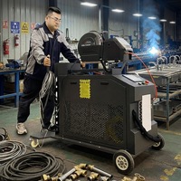 Machine de soudage au laser à fibre continue refroidie par eau 4 en 1 multifonctionnelle pour souder, couper et nettoyer les métaux