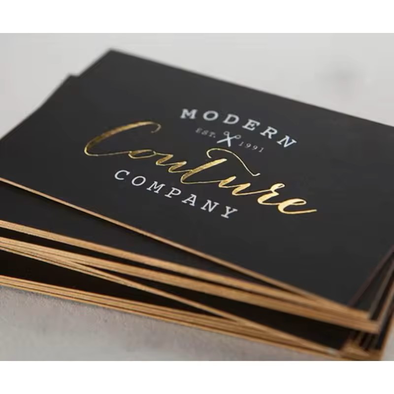 Custom Special Hot Stamping Cards Printing Thank You Cards for Support My Small Business Gold Foil Card Print