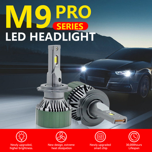 Ampoules de phares antibrouillard LED pour voiture M9 PRO H4/H7/H11/H13/H16/9004/9005/9006 Super luminosité 20000lm 150W 6500K 12V Adaptation universelle - Product Image 2