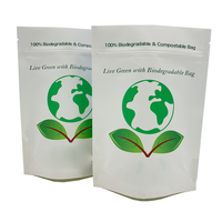 Sacs en papier biodégradables et compostables de 1 lb et 5 lb, pochette écologique pour l'emballage de produits durables, vert