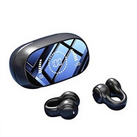 Nouveaux écouteurs sportifs sans fil à clip d'oreille 5.4, design non intra-auriculaire, son de haute qualité, étanches, en gel de silicone