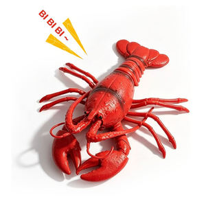 Jouet à presser en forme de homard, en caoutchouc, avec son clacson, pour développer la motricité fine, interactif parent-enfant, portable, cadeau pour enfants - Product Image 1
