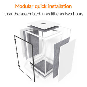 <span class=keywords><strong>Casa</strong></span> pequeña para oficina inteligente, contenedor prefabricado de manzana portátil moderno para oficina - Product Image 2