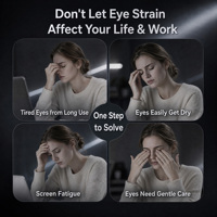 Masseur oculaire intelligent visuel à pression d'air et pétrissage, masque de sommeil pour améliorer le sommeil et la relaxation, cadeau pour femmes et hommes