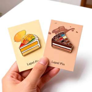 Металлические значки-пинсы с милым дизайном, на заказ, с логотипом, в стиле аниме, с фруктовыми мотивами (манго, банан), из мягкой эмали, для крепления на лацканы - Product Image 2