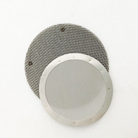 Filter Udara Multilayer Spot Welded 20 40 60 80 100 200 Mesh Extruder Screen Pack, Disc Filter Baja Tahan Karat