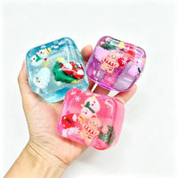 Jouet Squishy de Noël en Gros, Vente Chaude, Jouet à Presser Squishy 5,5 cm, Cadeaux de Noël en Maltose pour Enfants