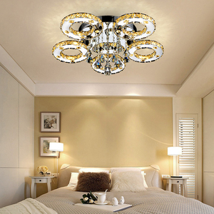 LED çağdaş kristal avize zhongshan aydınlatma fabrika dewdrop kristal kristal tavan ışık iç mekan aydınlatması - Product Image 4