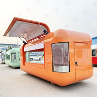 Remorque alimentaire mobile entièrement équipée, cuisine mobile commerciale pour restaurant, snack de rue