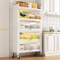 Moderno Modular Hogar Restaurante Gabinete Organización Cocina Gabinete de almacenamiento de metal Diseño