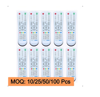 Control Remoto para TV Digital Siti, Compatible con el Decodificador Digital Siti, Color Blanco, Fácil de Reemplazar, Control Remoto Universal para TV