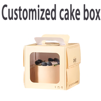 Vente en gros personnalisée de boîtes à gâteaux uniques de 6 pouces, adaptées aux anniversaires, aux fêtes de cadeaux Autres boîtes à gâteaux usagées en gros