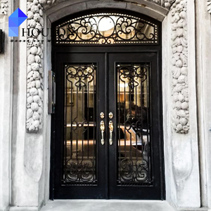 <span class=keywords><strong>Puerta</strong></span> <span class=keywords><strong>de</strong></span> <span class=keywords><strong>Entrada</strong></span> <span class=keywords><strong>de</strong></span> Hierro Forjado con Patrones Atemporales para Fachadas <span class=keywords><strong>de</strong></span> Villas y Casas - Product Image 5