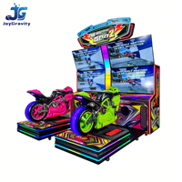 Machine de jeu d'arcade à monnayeur, simulateur de course de moto pour deux joueurs, machine de divertissement