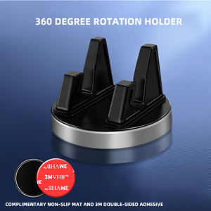 Wholesale Portable Magnetic 360 Degree Rotation Aluminum Phone <b>Holder</b> Mobile Cellphone Desk <b>Tablet</b> Stand <b>Car</b> Accessory - Product Image 2